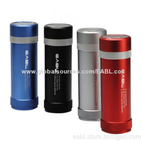 Waterproof Power Bank with Multifunction, Flashlight, Water-resistant, Alloy Housing, 6,600mAh